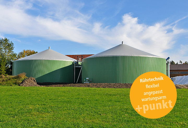 Eco Fermenter mit einschaligem und zweischaligem Dach