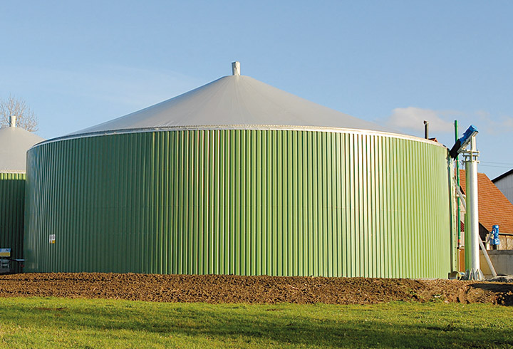 Eco Fermenter mit einschaligem Dach - Lipp System