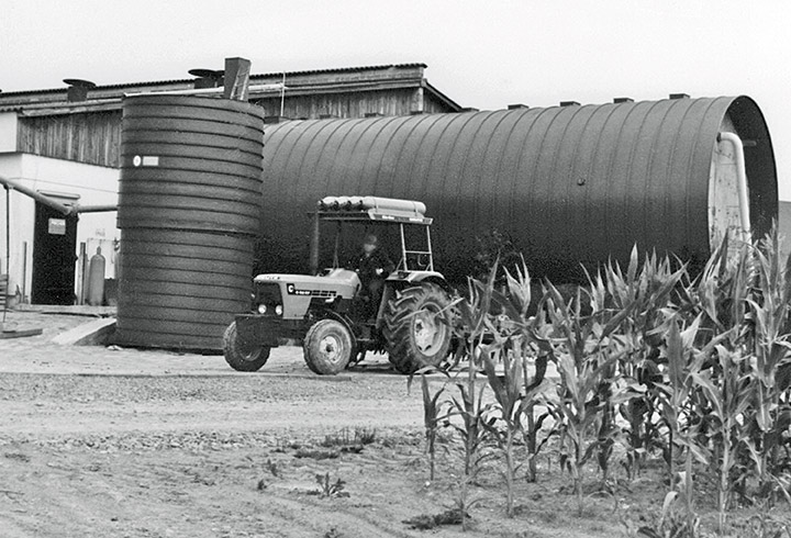 Horizontal digester from the 1970s