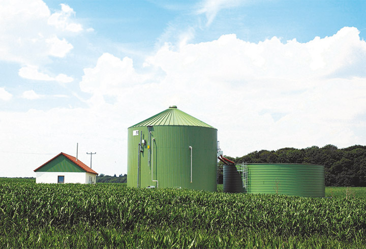 Landwirtschaft Biogasanlage, Biogas - Lipp System