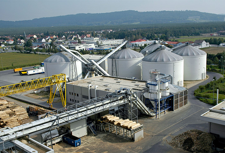 Lipp Schuettgutsilo Holzhackschnitzel