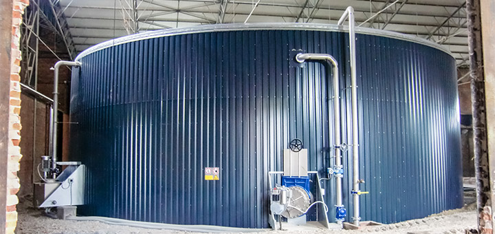 LIPP tank constructed in a building